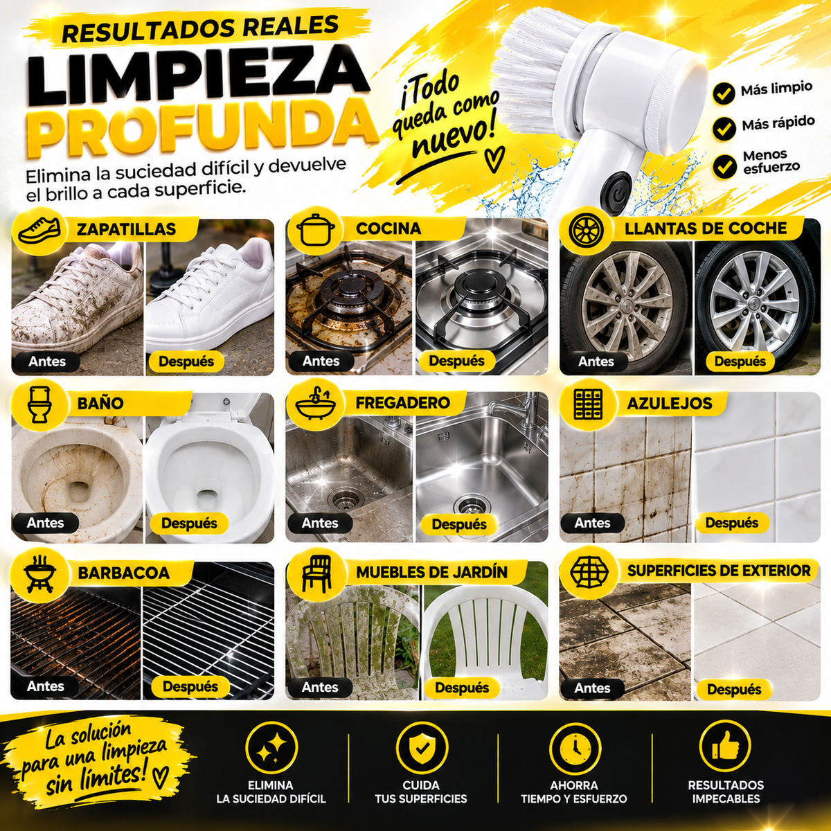 Cepillo de Limpieza eléctrico